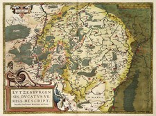 Luxemburg Original Kupferstich