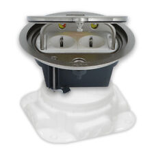 Bodentank Edelstahl Rund IP66 Steckdosen Bodendose versenkbar  Legrand