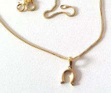 Hufeisen gold anhänger - gold, echt
