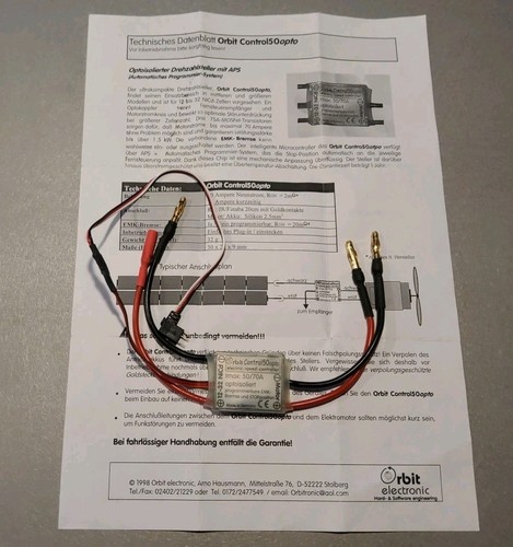 Orbit control opto - 50, –