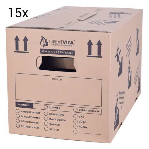 15x umzugskartons wellig - 15x, 2-wellig