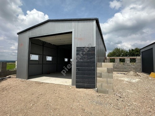 Blechgarage halle 5x8x3 55m - blechgarage,