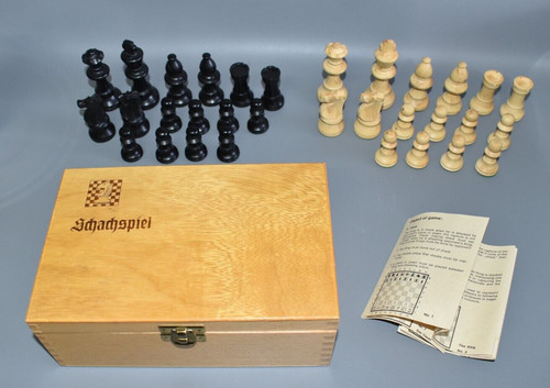 Schachfiguren schach holz alt - schachfiguren,