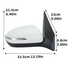 Für Hyundai I20 MK2 GB IB 2015-2020 Außenspiegel Rückspiegel Rechts Weiß 5 Draht