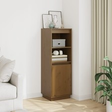 Highboard 37x34x110cm Massivholz Kiefer Bücherregal mehrere Auswahl vidaXL