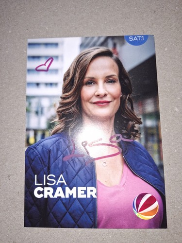 Autogrammkarte lisa cramer - autogrammkarte,