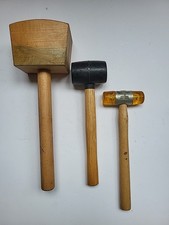 Hammer set, Gummihammer, Holzhammer, Schonhammer, Werkstatt, Werkzeuge, 3 Stück