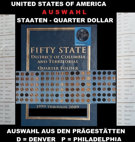 Usa quarter dollar auswahl - usa,