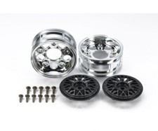 Tamiya Y-Speichenfelgen 1/10 chrom/schwarz 26mm (2) 2tlg. - 300054794