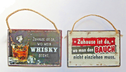 Blechschild mit spruch - spruch, zu