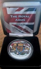 1oz Silber The Royal Arms Color Edition 2022, Auflage 250 Stück!