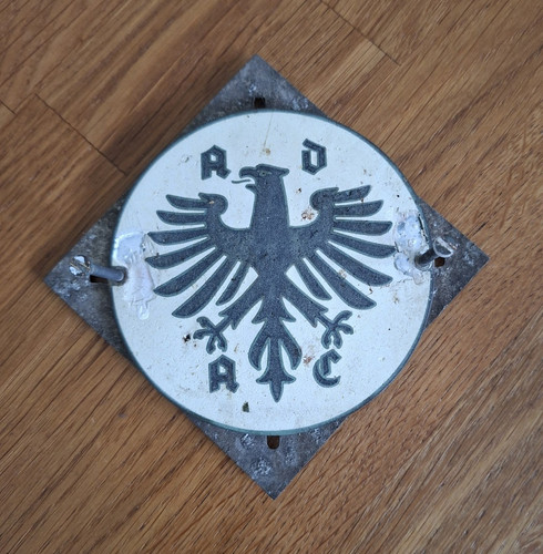 Adac metallplakette emblem - adac, metallplakette/emblem