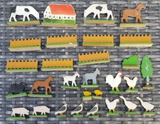 29 Holztiere Tierfiguren