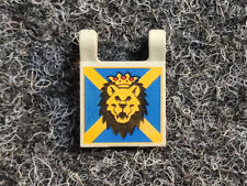 Lego 1 x 2335px10 Flagge altgrau bedruckt Löwen Kopf 6091 6098 4816 Ritter Burg
