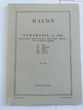 HAYDN 'SYMPHONIE 103' (PAUKENWIRBEL/RULLO TIMPANI) Taschenpartitur,Ricordi, 1951