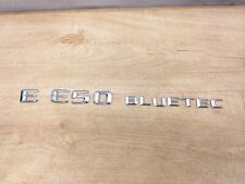 Mercedes W212 S212 E350CDI BLUETEC Schriftzug Aufkleber Chrom Emblem Original