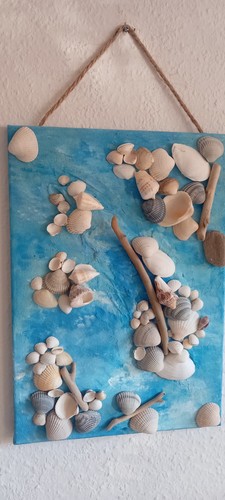 Bild bilderrahmen mit muscheln - bild,