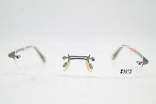 Vintage Brille FREUDENHAUS 365 Atlanta gun Silber Braun Randlos Brillengestell