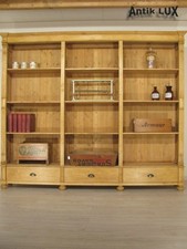 großes Gründerzeit Bücherregal zerlegbar Bücherwand Regal Bibliothek Weichholz