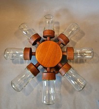 Digsmed Teak Danmark GEWÜRZRONDELL Gewürzglashalter 60er 70er Jahre spice wheel