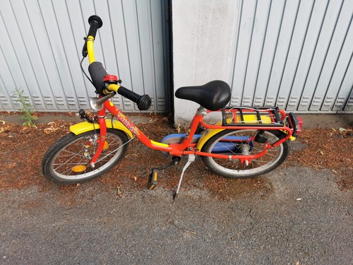Puky kinderfahrrad rot gelb - puky, kinderfahrrad,