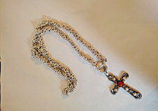 Silber königskette mit kreuz - silber,