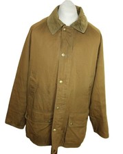 Barbour Beaufort Jacke Gr. XL Herren Soft Cotton Braun Baumwolle