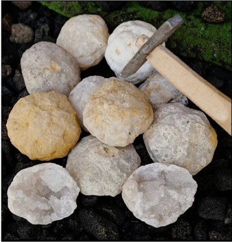 Quarz geode ungeöffnet achat - quarz,