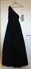 ASOS Abendkleid Tüllrock schwarz One Shoulder asymmetrisch Damen Gr 36 neuwertig