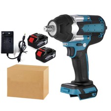 1800Nm Elektrischer Akku-Schlagschrauber mit 2x Akku + Ladegerät für Makita 18V
