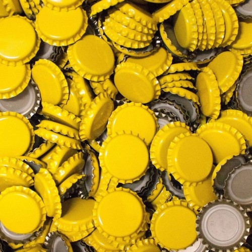 Kronkorken gelb - gelb, 100