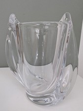 Kristallvase Tulpe , Kelch ART VANNES France, Vase
