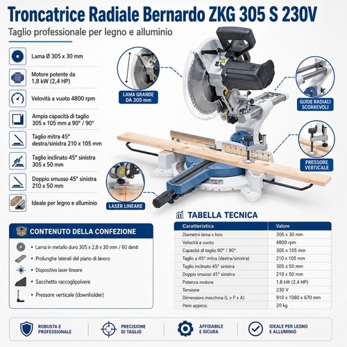 Bernardo zkg 305 - zkg, 230v