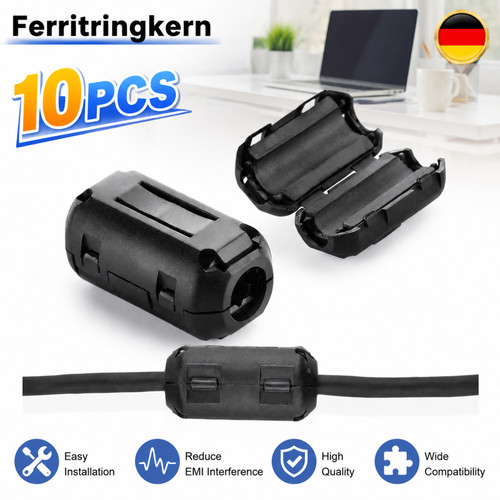 Ferritkern clip filter - ferritkern, clip-on