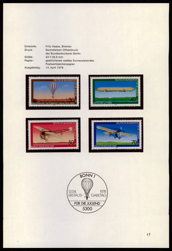 Brd schmuckblatt 1978 - brd, 1978/17