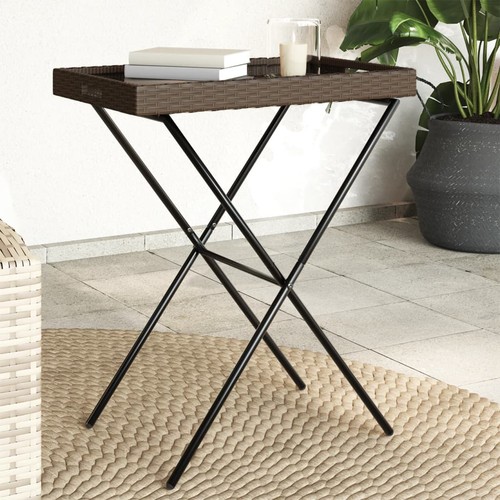 Tabletttisch klappbar braun - tabletttisch,