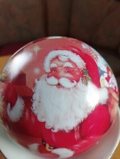 Kugel zum Befüllen  Nikolaus Blech Deko Geschenk NEU Weihnachten