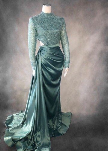 Mint abendkleid 36 38 - abendkleid, gr.