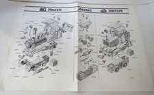 Playmobil Eisenbahn Dampflok + Diesellok Bauplan RARITÄT !