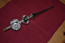 Christbaumspitze silber mit Glitter  sehr alt