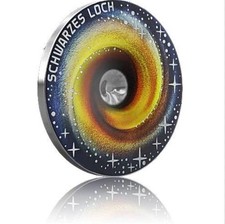 Schwarzes Loch 20 Euro Serie Faszination Universum - Österreich 2022 Silber PP