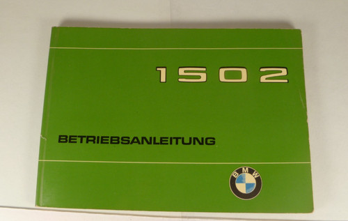 Original bmw 1502 bordbuch - original,