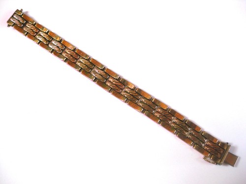 Armband gold 333 tricolor - armband,