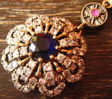 Collier Saphir Zirkonia 925