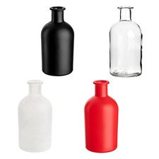Glasflasche 100/250/500 ml Apotheker rund & Korken - Flasche für Likör, Gin, Öl