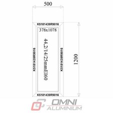 Aluminium Brandschutzfenster F60 Festverglasung – für Ladenlokal & Büro nach Maß