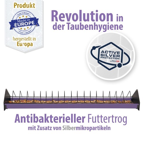 Futtertrog aus kunststoff mit - aus,