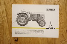 DEUTZ Schlepper Prospekt Typ D3005 2 Seiten 1965