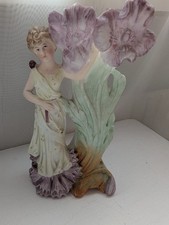 Antik Figur Vase Biskuit