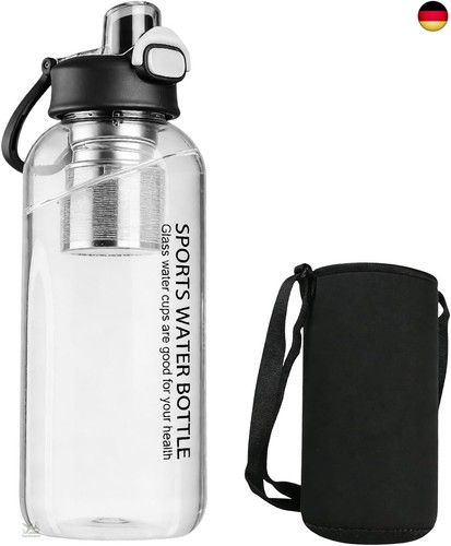 Wasserflasche glas mit - 1.5l,